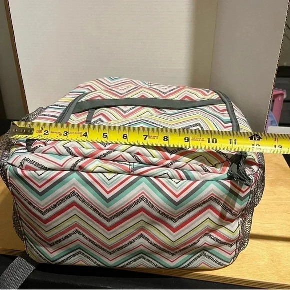 Thirty One Party Punch Backpack Sling Camera Diaper Bag One Shoulder Chevron - Picture 13 of 13
